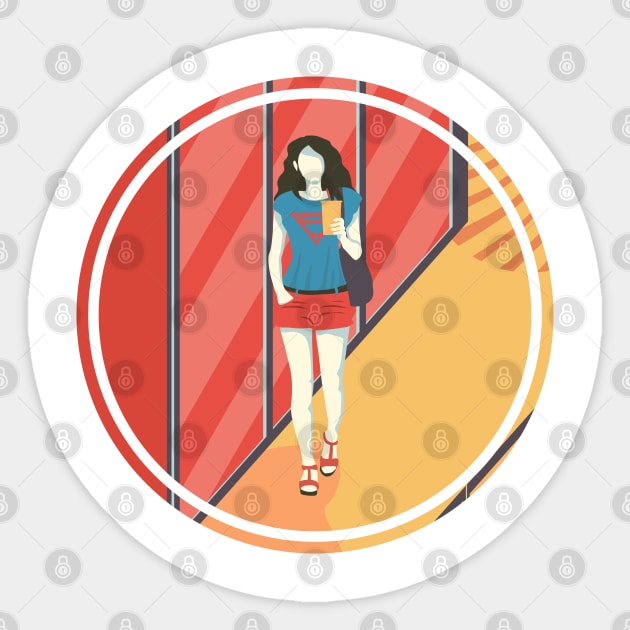 superwoman Sticker by Kirilyukdesign